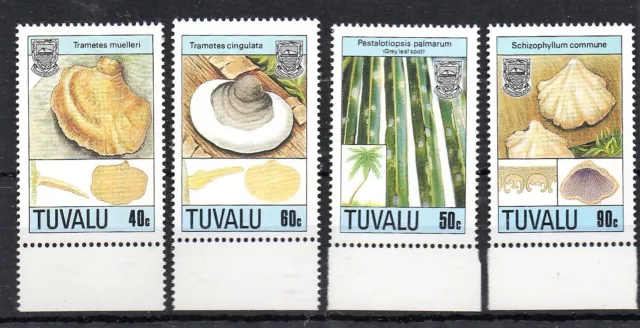 Postage Stamps TUVALU 1989 Fungi (2nd Series) Set (4v) SG554/557 - U/M