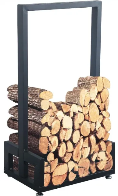 Firewood Log Rack Industrial & Rustic Heavy Duty or Home Fire Place