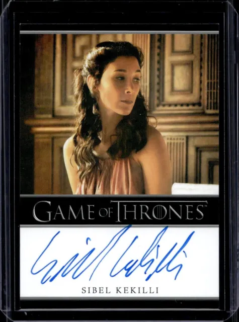 2023 Game Of Thrones Art & Images SIBEL KEKILLI As Shae Auto Bordered Autograph