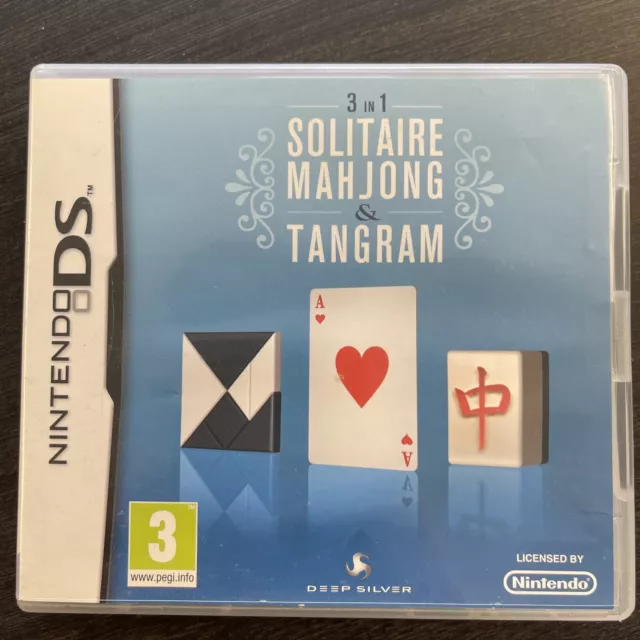 3 in 1: Solitaire, Mahjong & Tangram (Nintendo DS, 2010) - European Version