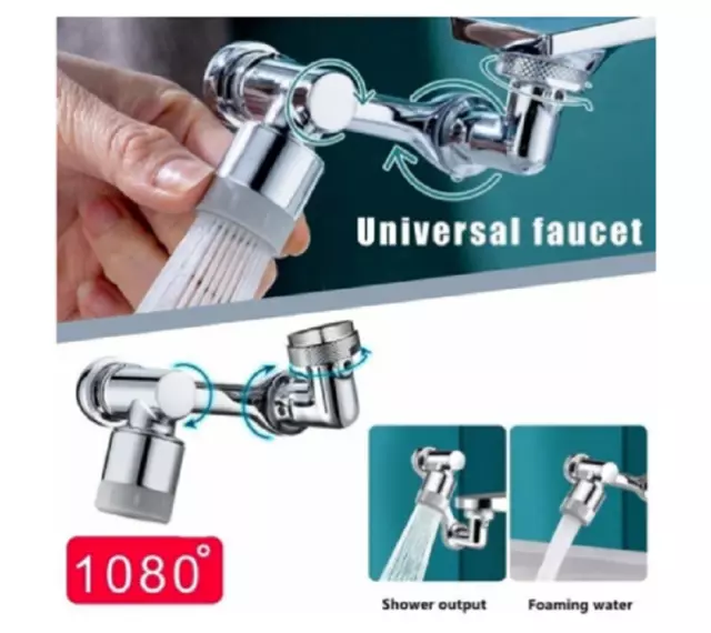 Universal 1080° Swivel Robotic Arm Swivel Extension Faucet Aerator (🔥Buy 3 Free