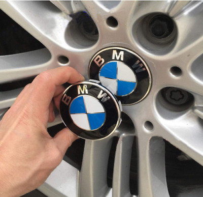 4Pcs Fit For BMW Emblem Logo Badge Hub Wheel Rim Center Cap 68mm Set of 4 Cover