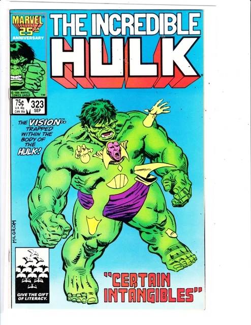 1986 The Incredible Hulk #323 "Marvel Comics" Comic Book