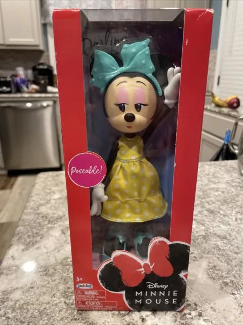 JAKKS PACIFIC DISNEY Minnie Mouse Poseable Darling Dots 9” Doll New ...