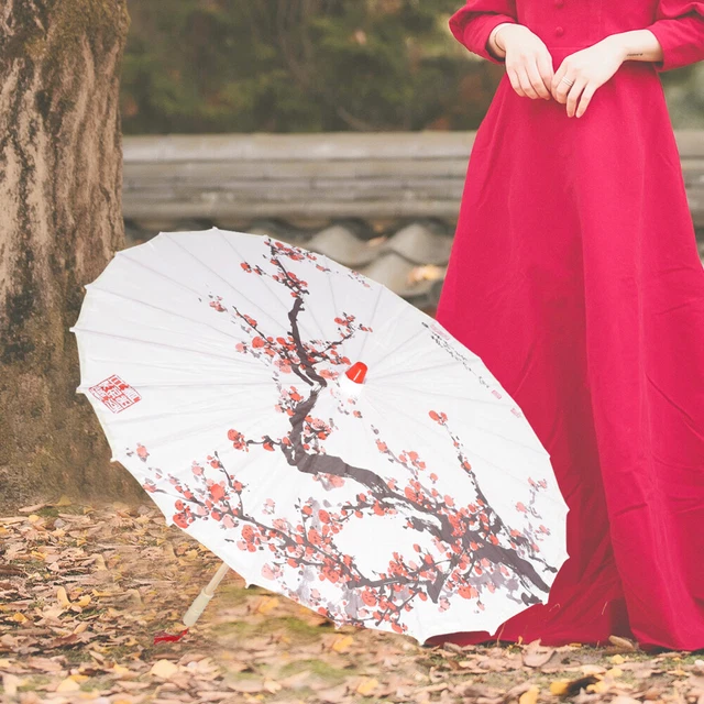 Silk Cloth Oil Paper Umbrella Japanese Dance Parasol Party Decoration