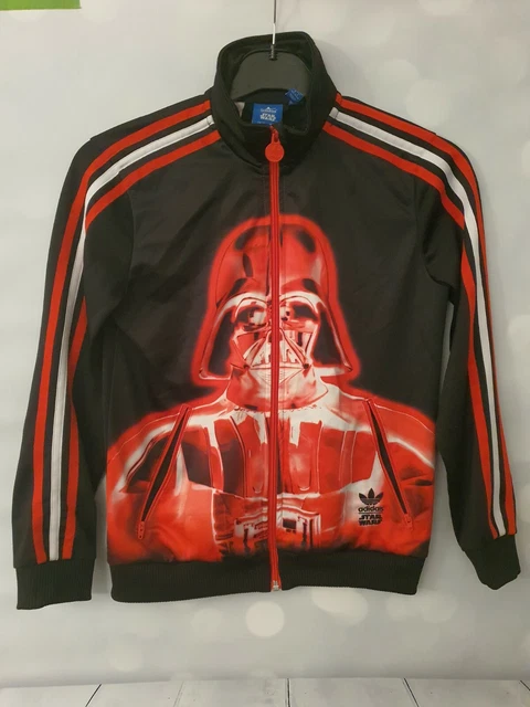 ADIDAS STAR WARS Vader Tracksuit Top 11-12 YM £18.00 - UK