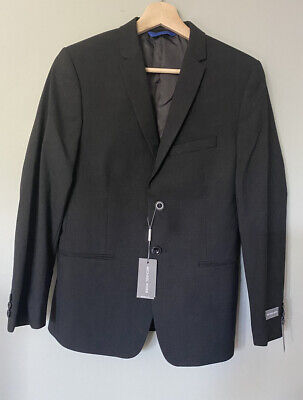 Michael Kors Boy's 2-Button Suit Jacket Skinny Fit 165$ SIZE 16SK Charcoal
