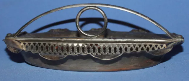 Antique art deco silver plated small serving tray