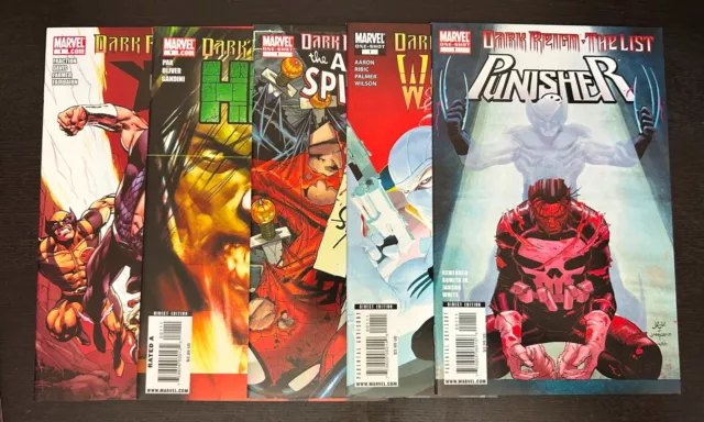 DARK REIGN THE LIST (2009 Marvel Comics) -- Set of 9 One Shot Comics -- Punisher