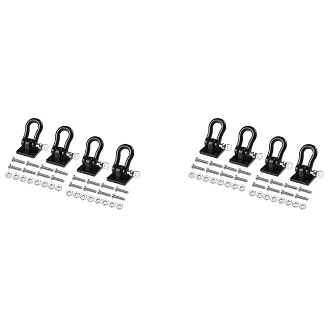 8PCS Boucle De Reorque Pour Aquette Voiture RC, Anille De Reorquage
