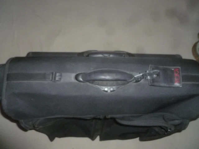 Black Tumi 20"X12"X 28" Long Wheeled Garment Bag Alpha Ballistic Nylon 22032Dh 3