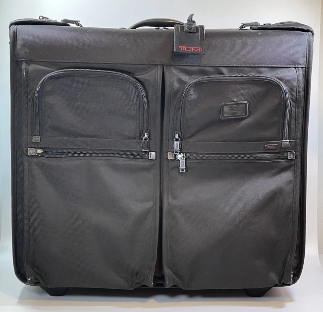 TUMI Alpha Nylon Wheeled Hanging Garment Bag Rolling Luggage 22032DH  Bi-Fold
