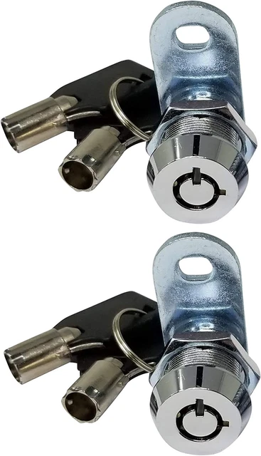 Admiral Locks 5/8” Tubular Cam Lock, Keyed Alike Removable Key RV Compartment St