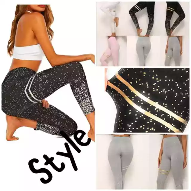 Yoga Pants Leggings Running Gym Sports Tummy Control High Waist Fitness Ladies