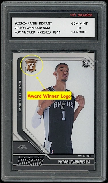 2023-24 Victor Wembanyama #384 Panini Instant Rookie Card - San Antonio  Spurs RC