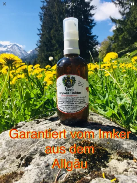 100ml Alpen Propolis Tinktur Spray für Nase Mund 🦠Grippe 🤧😪😓100% ECHT Allgäu