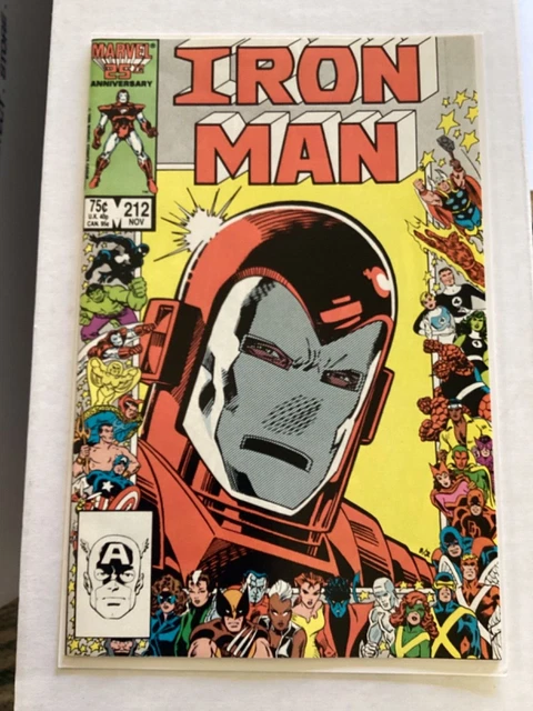 Invincible iron man #212 uncirculated high grade 8.5+? lots of pics A