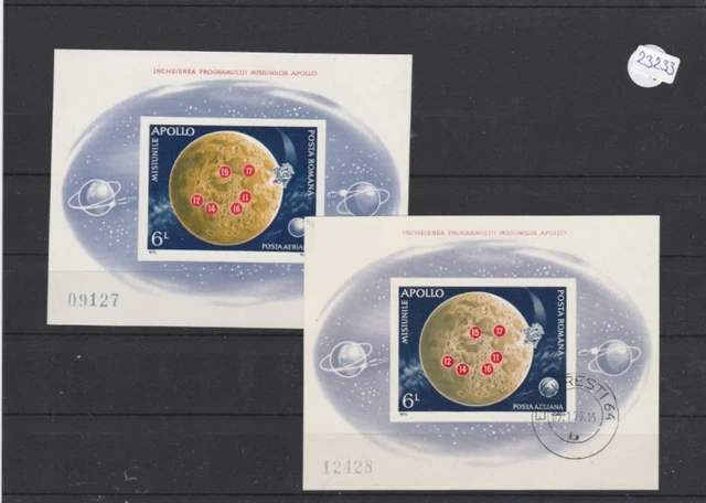 Rumänien    Block  1x gestempelt  und 1x postfrisch   MiNr. Block 103