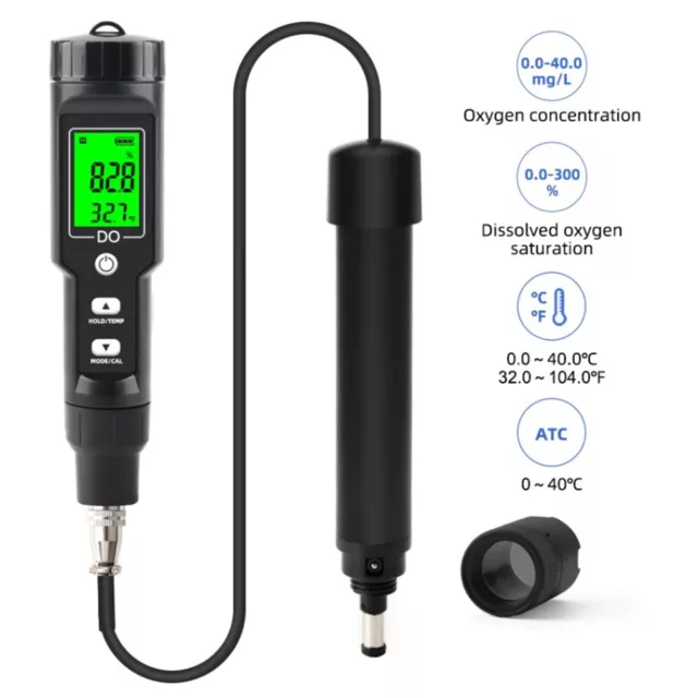 Detector Dissolved Oxygen Detector Dissolved Oxygen Analyzer LCD Displays