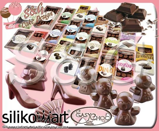 Stampo Silicone Silikomart Easychoc Forno Cioccolato Cioccolatini Cake Design