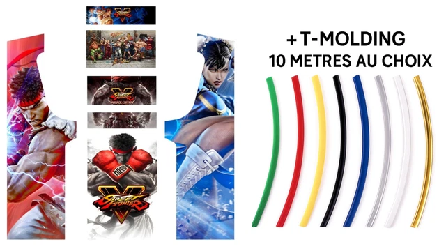 Stickers Pour Borne D'arcade - Modèle Street Fighter - Modèle 2 - Neuf