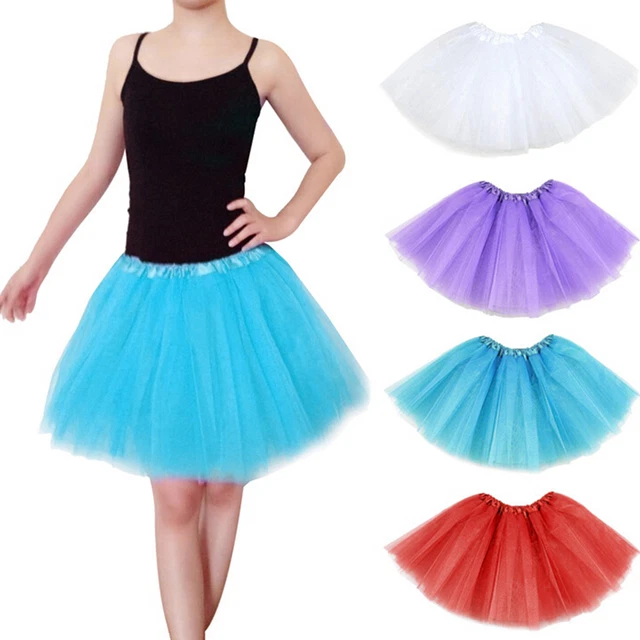 1X Kids Girl Tutu Ballet Skirt Tulle Costume Fairy Party Hens Nigh J0