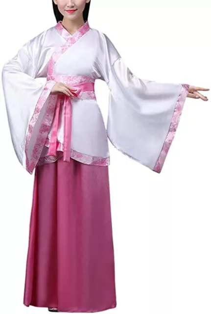 Chinese national ancient costume hanfu traditional women folk Dance tang dress