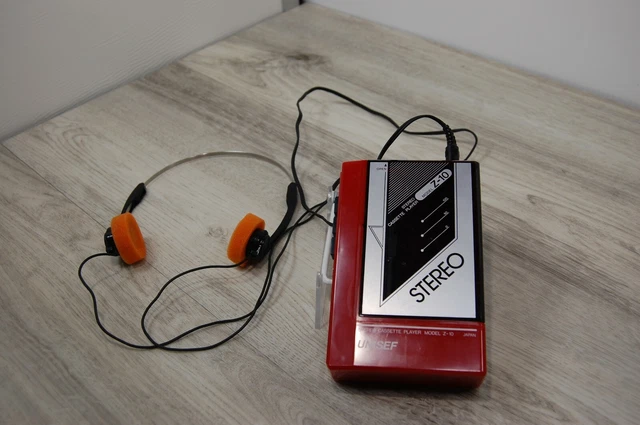 Walkman Unisef Z-1 - Baladeur K7 Vintage - Années 80 - Fonctionne - Japon
