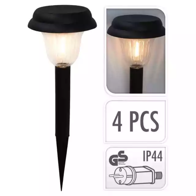 ProGarden Lampes de jardin à LED 4 pcs 16x45 cm