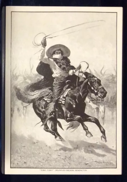 Old Vintage Large Uncle Ed's Postcard #ED138 art by Frederic Sackrider Remington