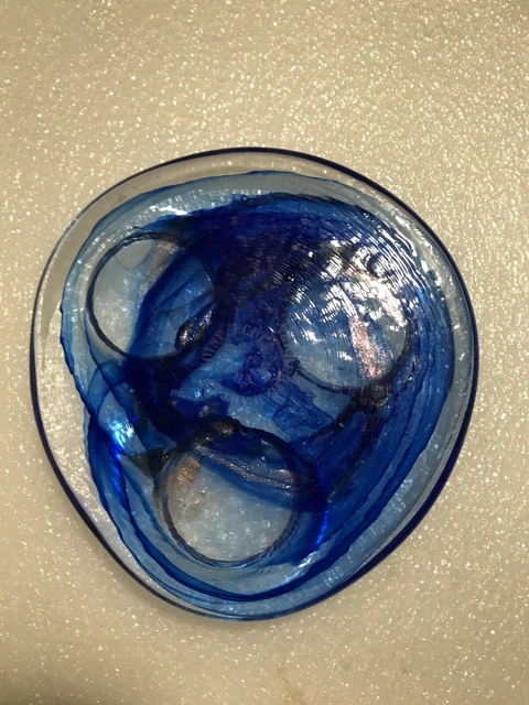 sculpture en verre visage verrerie d'art SOISY sur école 91 France artisanat