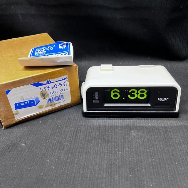 CITIZEN Flip digital Clock 4RD601 VINTAGE STOCK Space Age mid century JAPAN
