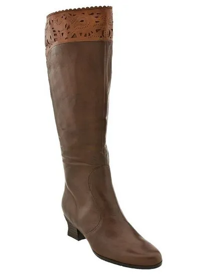 Everybody Brando Brown Heeled Boots Size 7 Eur 37.5