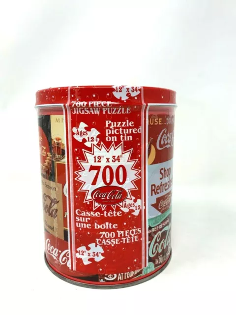 Coca Cola 12x34 700 Piece Tin Puzzle New Sealed