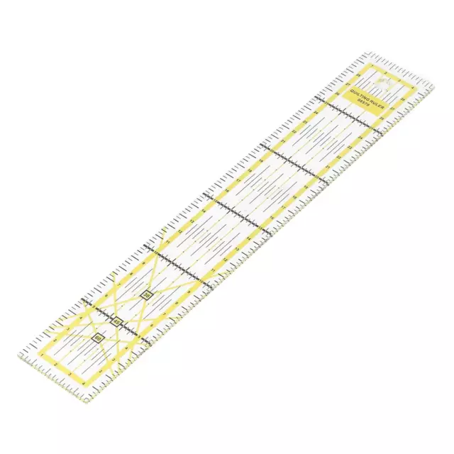 Quilting Ruler Patchwork Ruler Yellow DIY 5X30Cm Acrylic Fabric Ruler Quilters a