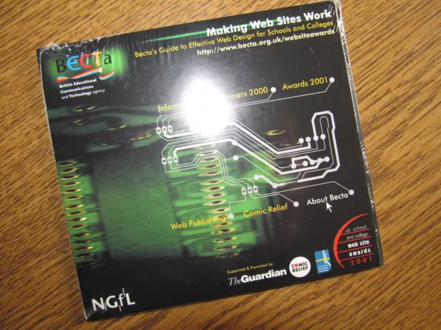 BECTA NGFL MAKING WEB SITES WORK CD 2001/The Guardian/Comic Relief/ICT/schools