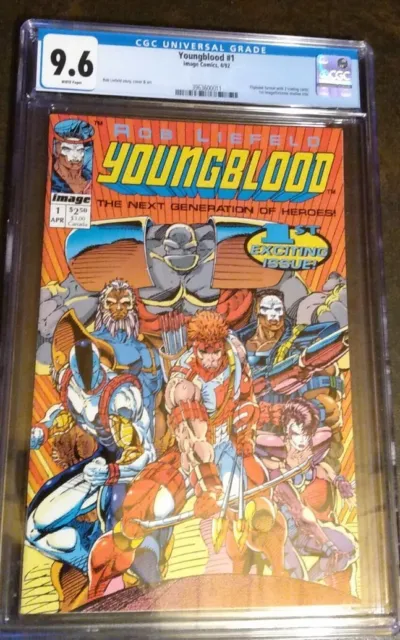 Youngblood 1 cgc 9.6 Image 1992 1st Image title WHITE pgs NM MINT Rob Liefeld