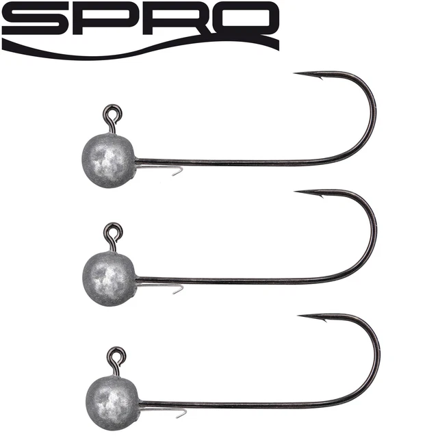 Spro Round Jighead HD Jig 90 - 3 Jighaken Gamakatsu, Jigköpfe, Bleiköpfe, Jigs
