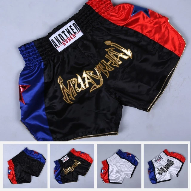 Short De Boxe Muay Thai / MMA Unisexe - Taille élastique, Tissu Respirant - Pour Entraînement, Fitness, Combat Short Boxe