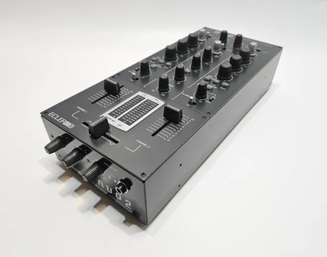 Ecler DJ Mixer NUO 2.0 2 Channel Scratch Battle- Mixing Console GREY/BLACK MINT!