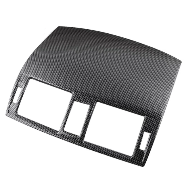 Copertura Console Centrale In Fibra Di Carbonio Per Mercedes W204 (2005-2012) - Rivestimento Aria Condizionata, Autoadesivo, Lucido