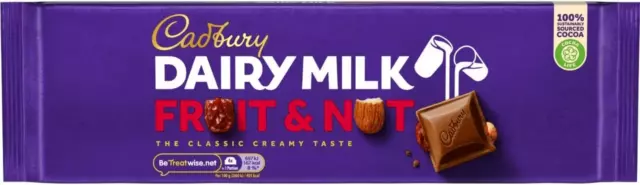 Cadbury Dairy Milk Fruit and Nut Chocolate Bar, 300 g  Next day delivery