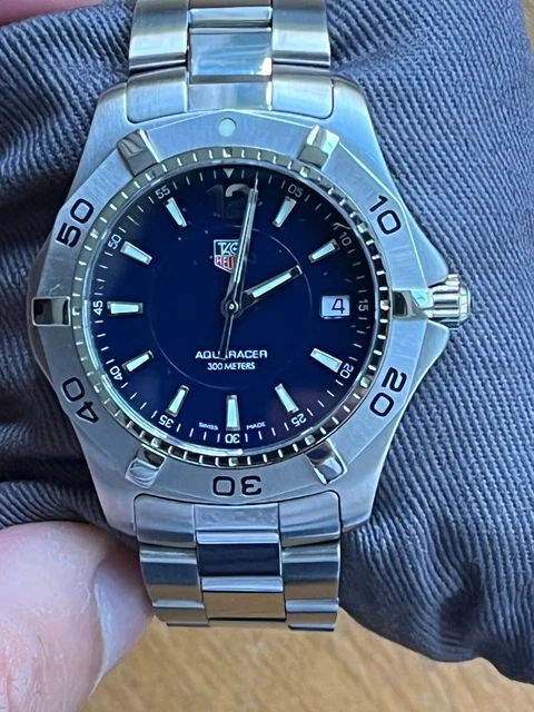 Tag Heuer Aqua Racer WAF1113 watch 38mm quartz blue dial