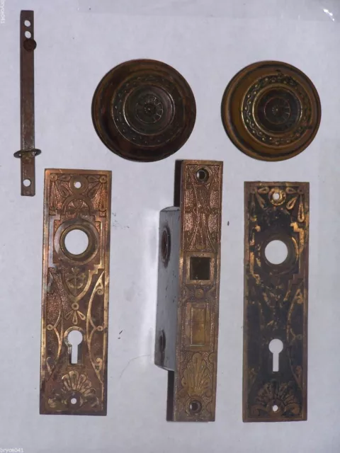 Antique Sargent Eastlake Door Lock Set