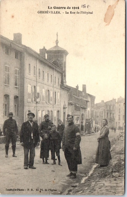54 GERBEVILLER - la rue de l'hopital.