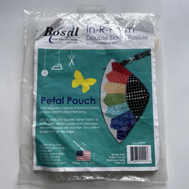 Bosal In-R-Form Double Sided Fusible - Petal Pouch - pack includes 2 pieces