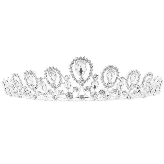 Fascia donna corona sposa sposa bambino modellazione cristallo