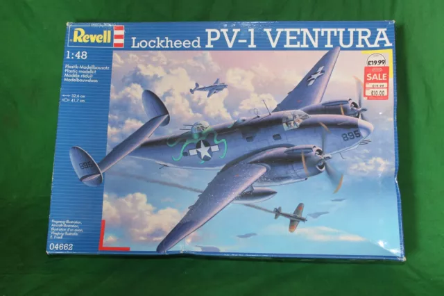 Revell Lockheed Ventura Pv-1 Model Kit 1/48 #04662 Sealed Parts