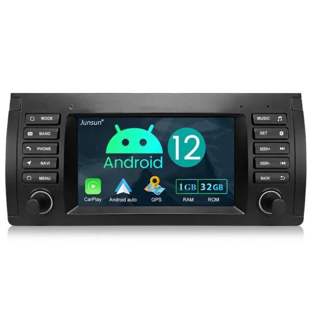 Carplay Android 12 Für BMW 5er E39 7er E38 Autoradio GPS DAB+ BT 1+32GB WIFI SWC