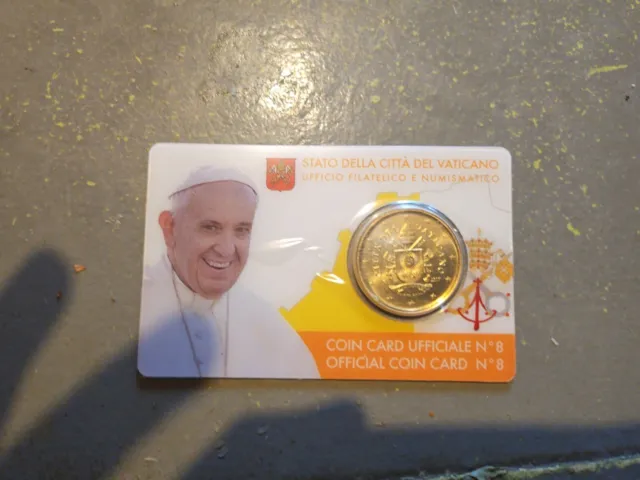 Coincard 50 Euro Cent BU Vatican 2017 François I N°8 Citta del Vaticano 0,50 cts